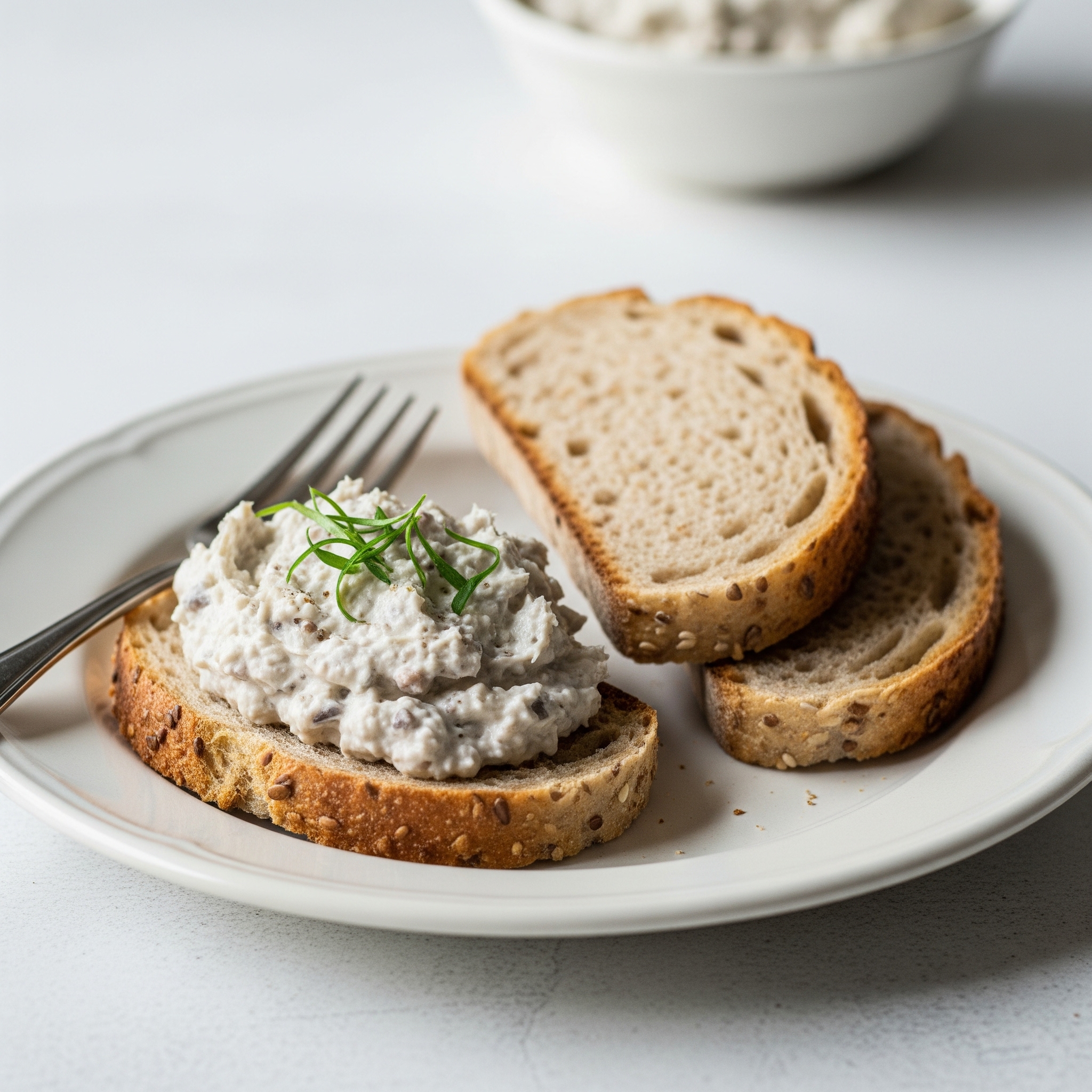 Forellenaufstrich mit Vollkornbrot