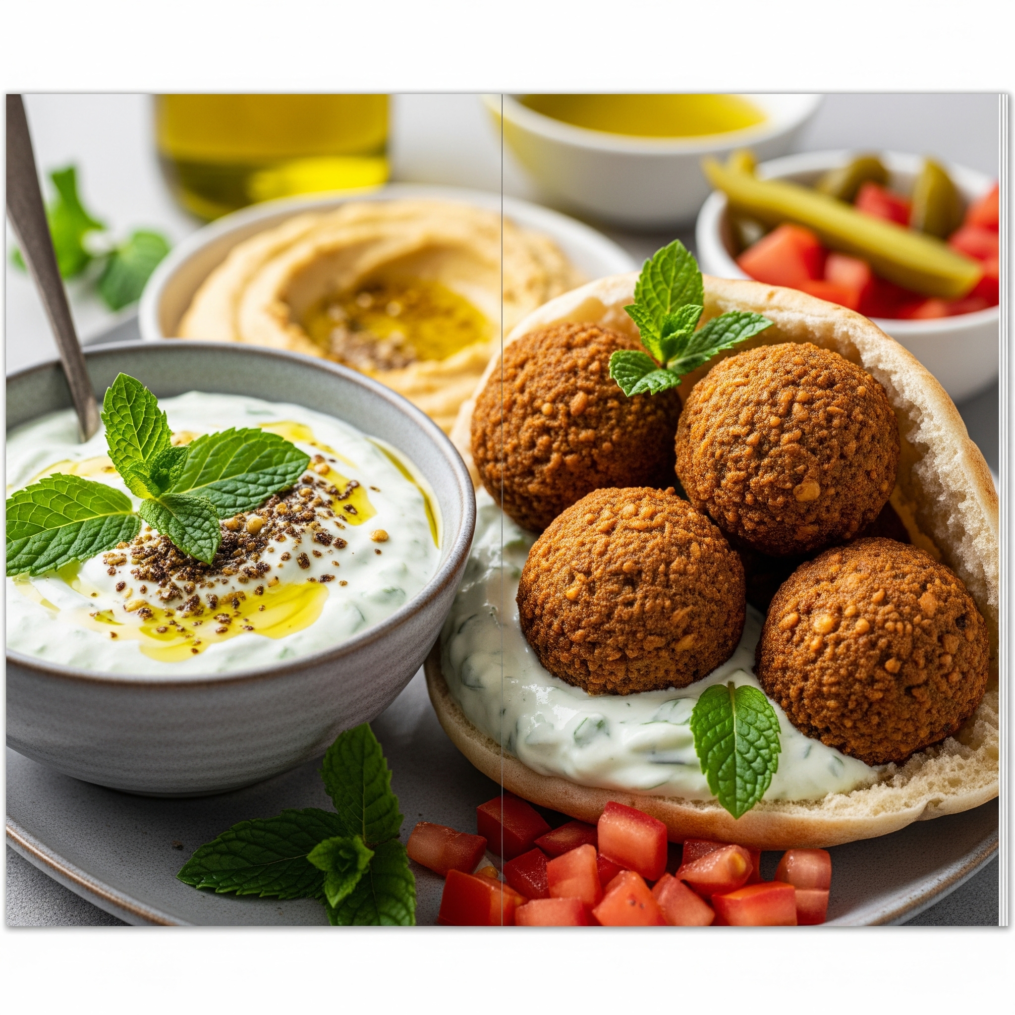 Falafel mit Minzjoghurt